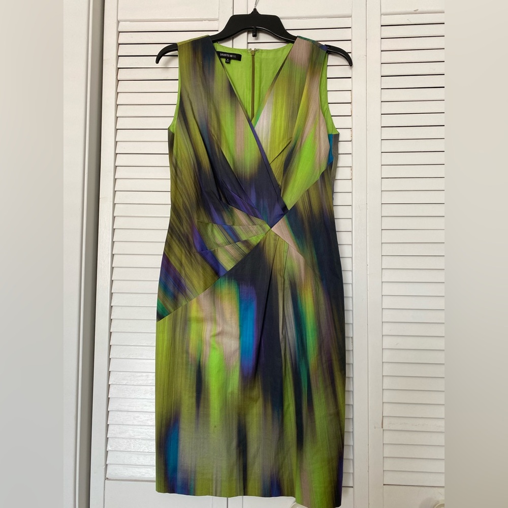 Multi color dress.